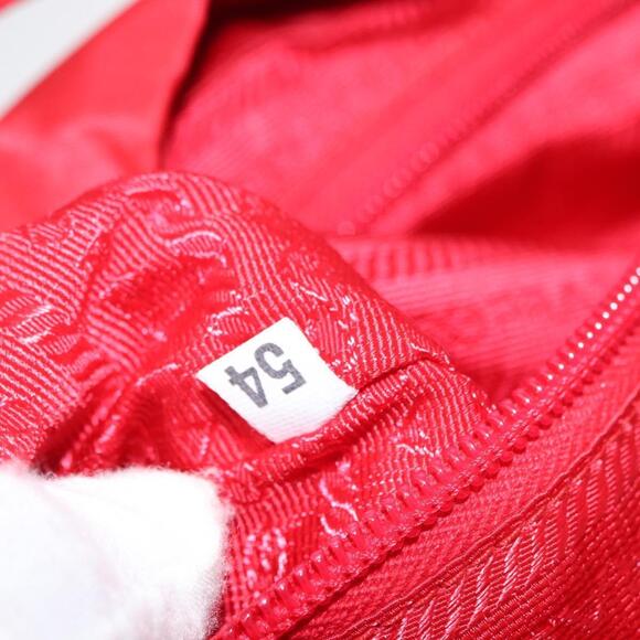 PRADA Backpack Nylon Red Silver Auth ar13819 main image 7